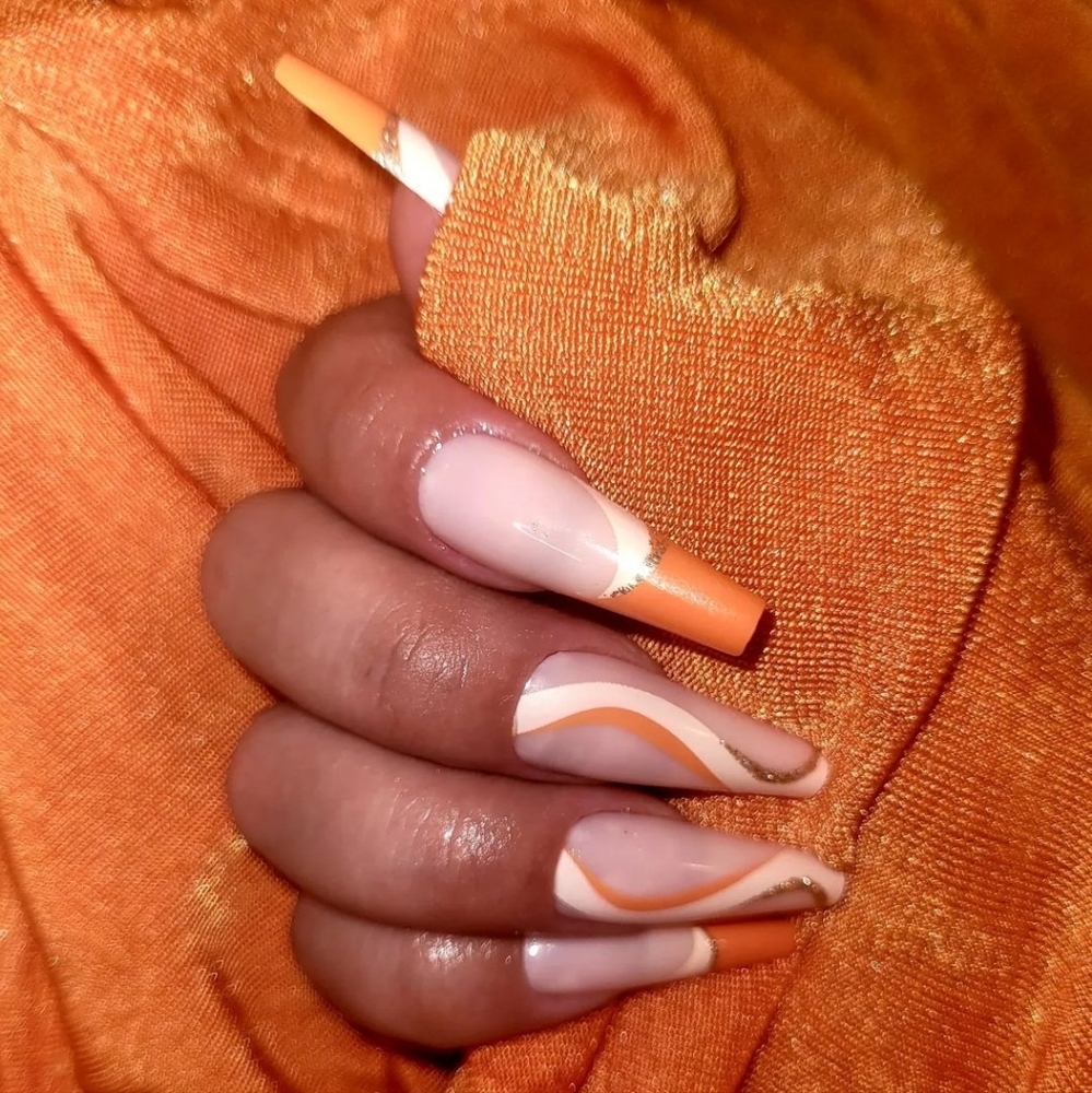 Soleil Nails Long Coffin Press On's